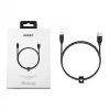 AUKEY CB-AL1 Black nylonowy kabel Quick Charge Lightning-USB | 1.2m | certyfikat MFi Apple